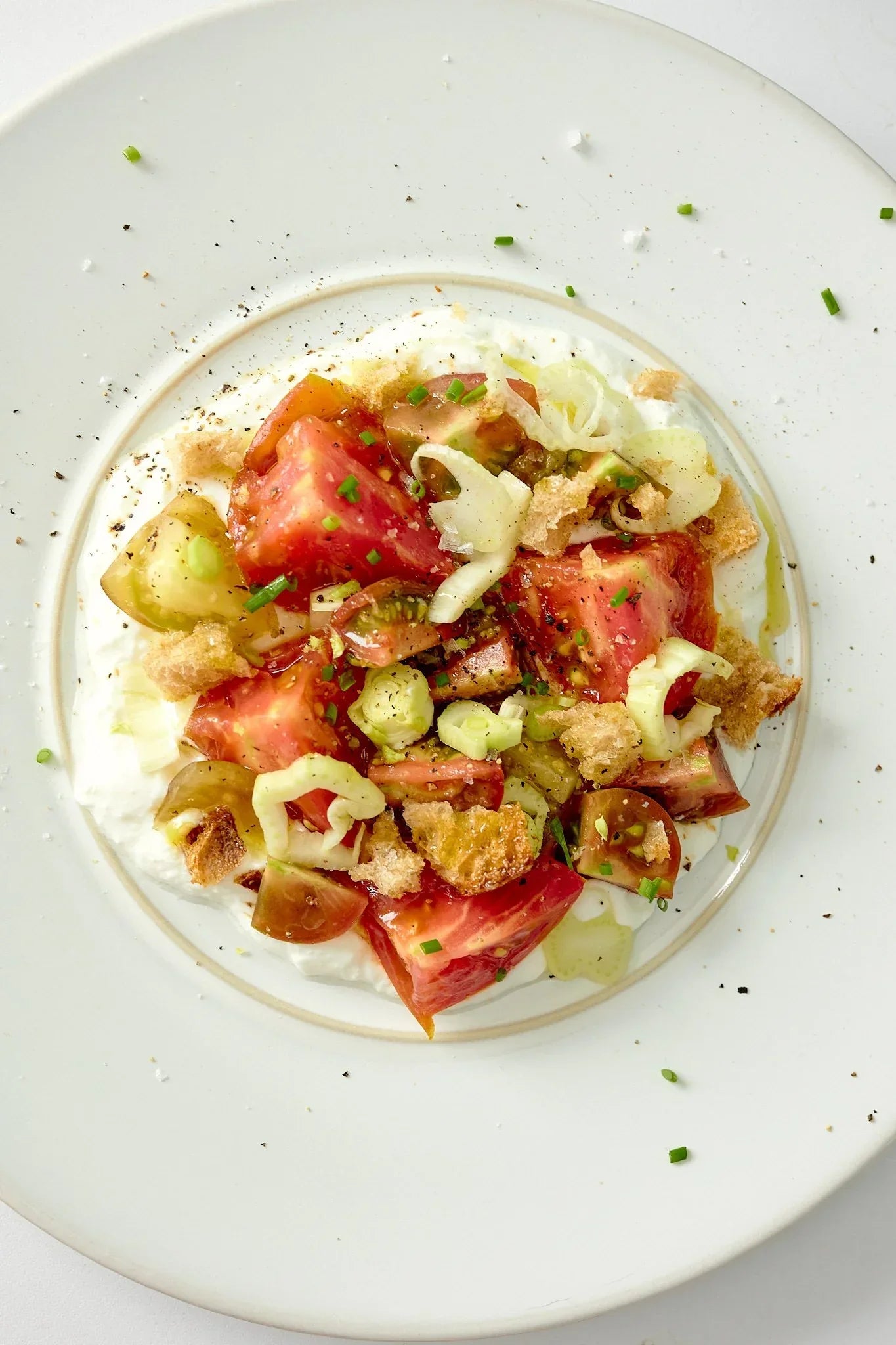 Toast de tomate ‘deconstruído’